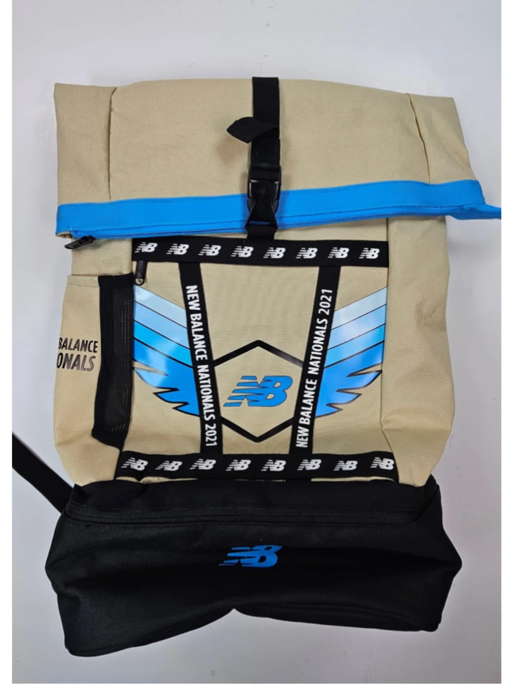 New Balance Nationals 2021 Backpack Track & Field Championship Rare Tan Blue